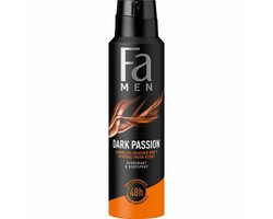 Fa Men Deodorant Spray Dark Passion - 3 x 150 ml - Voordeelverpakking