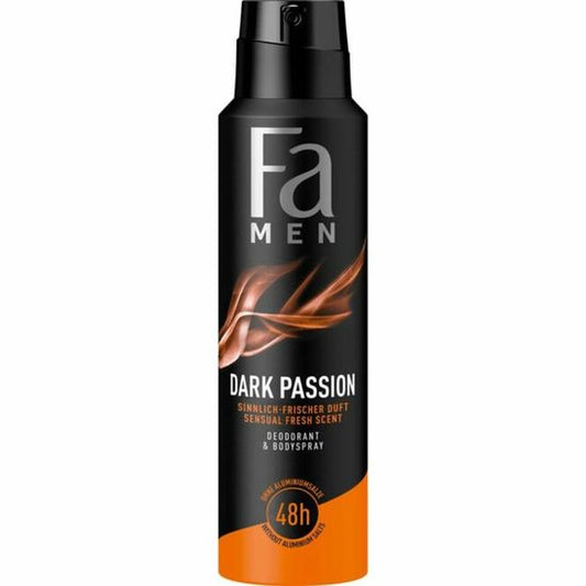 Fa Men Deodorant Spray Dark Passion - 3 x 150 ml - Voordeelverpakking