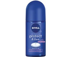 NIVEA Deodorant Roller Protect en Care - 3 x 50 ml - Voordeelverpakking