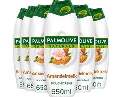 6x Palmolive Douchecréme Naturals Amandel 650 ml
