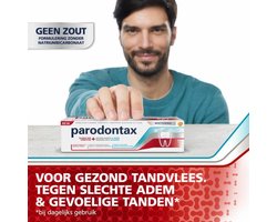 Parodontax Tandpasta Tandvlees + Gevoeligheid & Adem Whitening - 3 x 75 ml - Voordeelverpakking