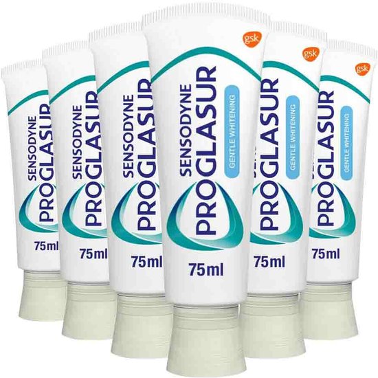 6x Sensodyne Tandpasta ProGlasur Multi-Action Gentle White 75 ml