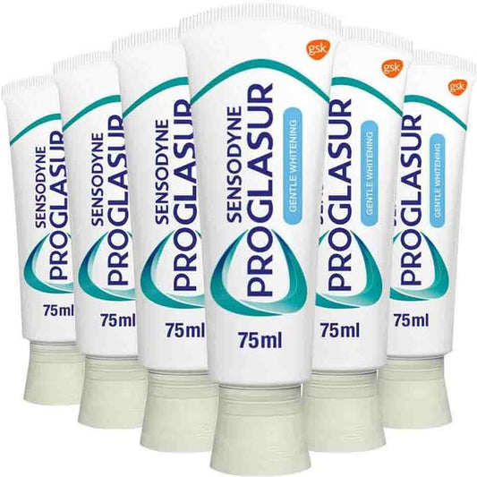 6x Sensodyne Tandpasta ProGlasur Multi-Action Gentle White 75 ml