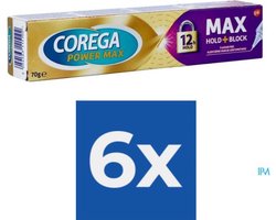 Corega - Kleefpasta - Power Max - Max Hold+Block - 70gr x 6