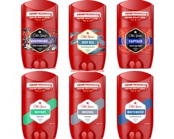 Old Spice Premium Deo Sticks Set 6 stuks - Whitewater / Original / Deep Sea / Captain / Restart / Nightpanther