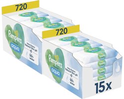 Pampers Harmonie Aqua Billendoekjes 0% Plastic - 30 Verpakkingen = 1440 Babydoekjes