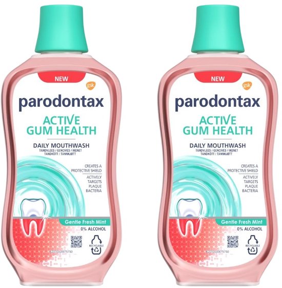 Parodontax - Mondwater - Gentle Fresh Mint - 500ml x 2