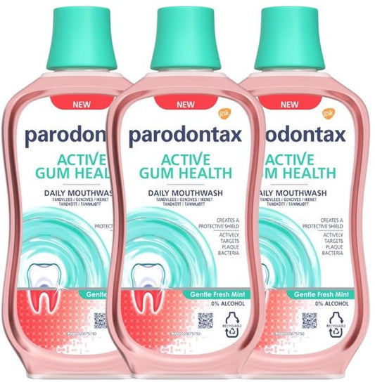Parodontax - Mondwater - Gentle Fresh Mint - 500ml x 3