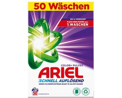 Ariel Color+ - Waspoeder - Schnell Auflösend - 50 Wasbeurten - 3 kg