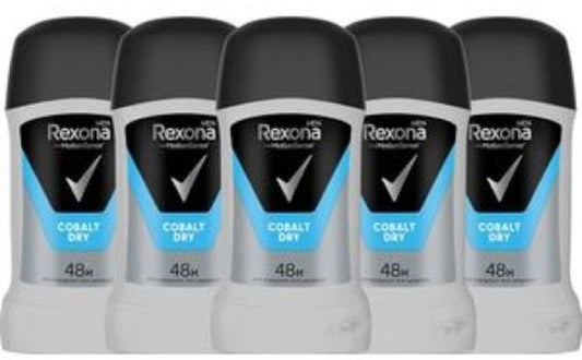 Rexona Men Motion Sense Cobalt Dry Deodorant - 5 x 50 g