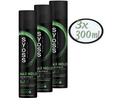Syoss Hairspray Max Hold - 3x 300 ml