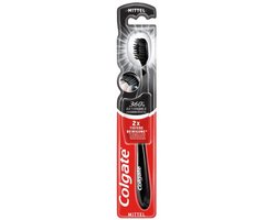 Colgate - Tandenborstel - Charcoal Black 360 Medium - Zwart - 1 Tandenborstel