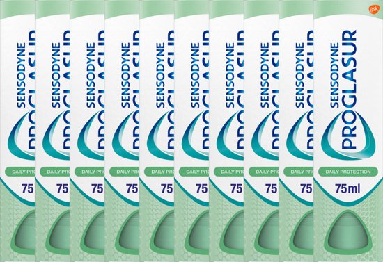Sensodyne - Tandpasta - Pro Glasur - Daily Protection - 75ml x 10
