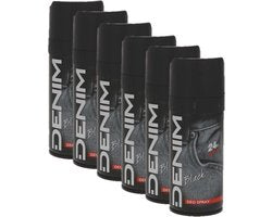 Denim Black Deodorant spray 6 x 150 ml