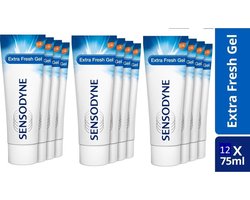 Sensodyne Extra Fresh Gel - 12 X 75 ML - Tandpasta voor gevoelige tanden