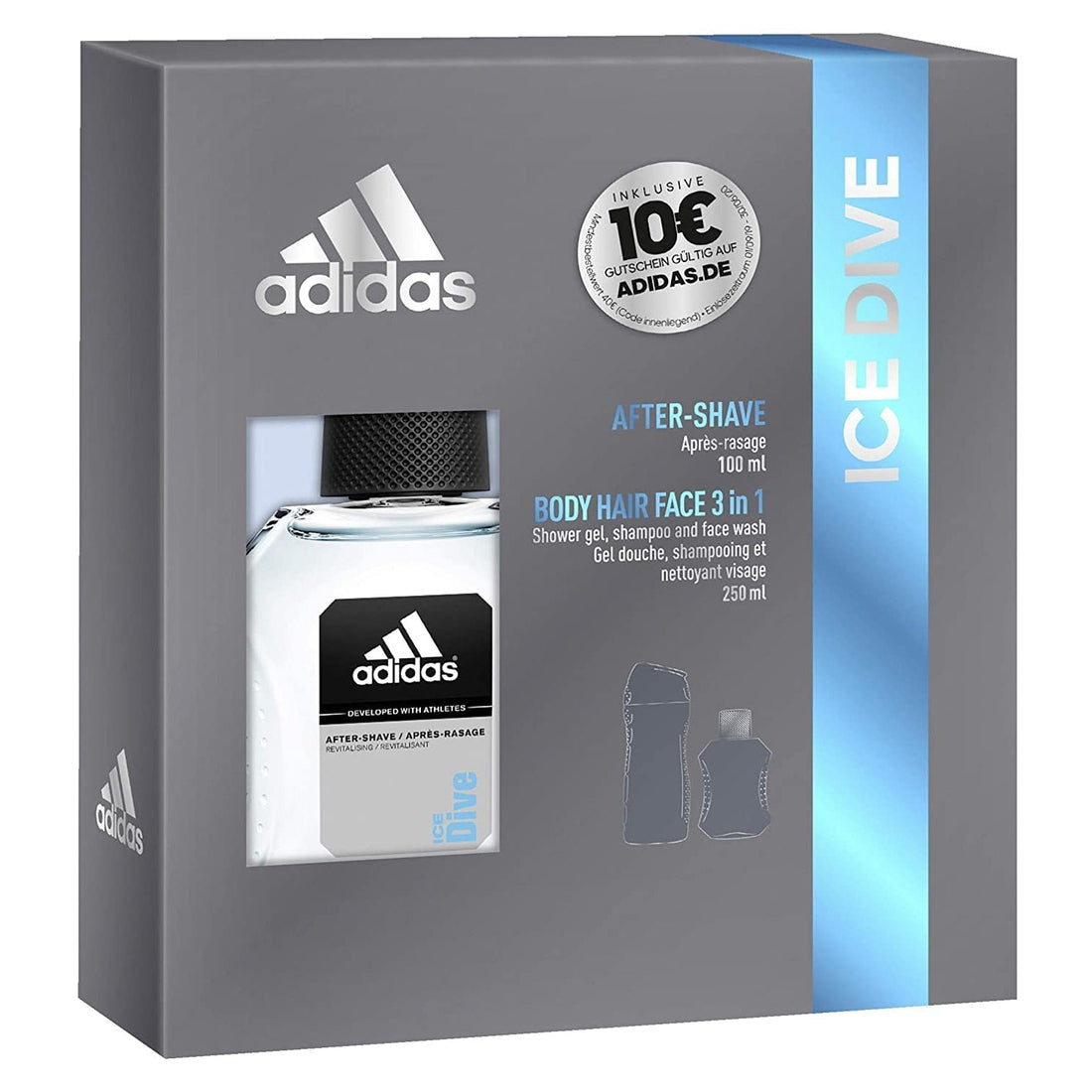 Adidas - Geschenkset - Ice Dive - Aftershave - Showergel - 350ml