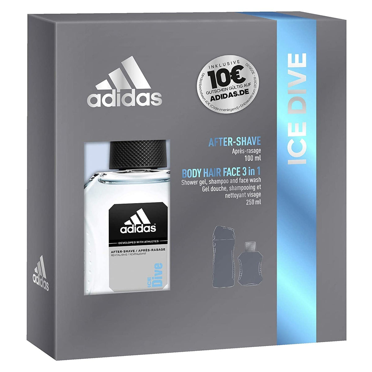 Adidas - Geschenkset - Ice Dive - Aftershave - Showergel - 350ml