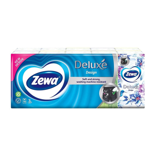 Zewa Deluxe - Zakdoek - Design - 3 laag - 100st