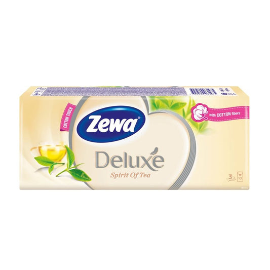 Zewa Deluxe - Zakdoek - Spirit Of Tea - 3 laag - 100st