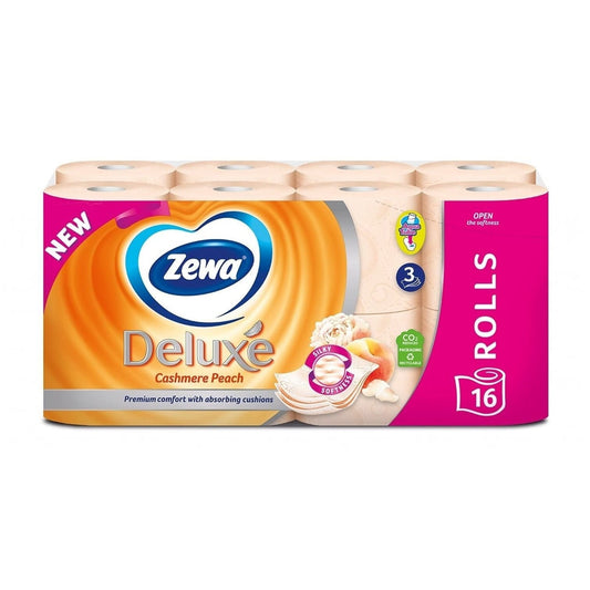 Zewa Deluxe - Toiletpapier - Casmere Peach - 3 laag - 150 vellen - 16 rollen