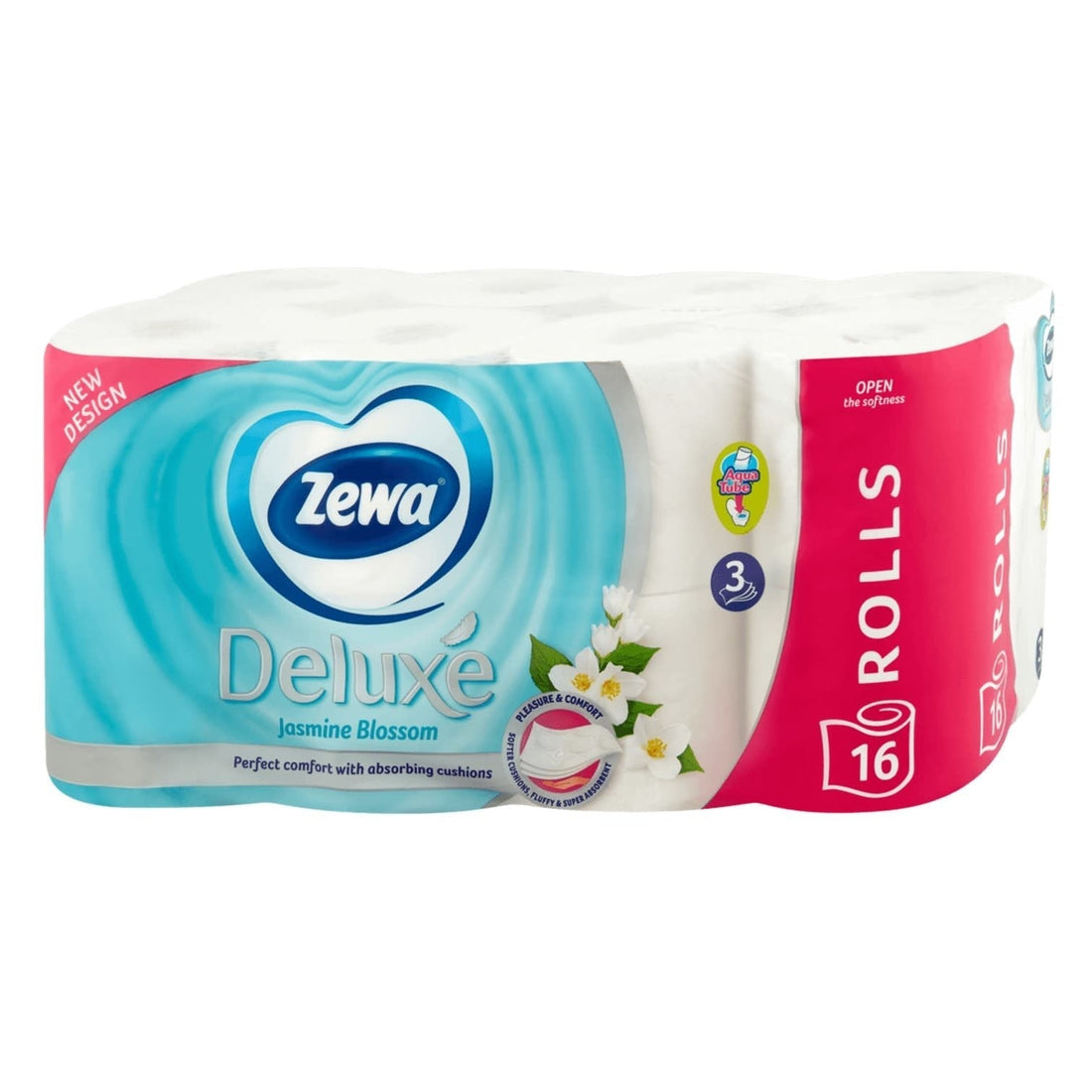 Zewa Deluxe - Toiletpapier - Jasmine Blossom - 3 laag - 150 vellen - 16 rollen