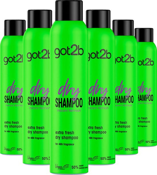 Got2b Fresh&Fabulous - Droogshampoo - Extra Fresh - Haarverzorging - Frisheid - 48u Hold - Voordeelverpakking - 6 x 200 ml