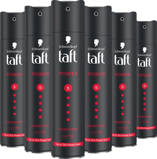Taft Styling Hairspray Power - Haarstyling - Haarspray - Alle Haartypes - Voordeelverpakking - 6x 250ml