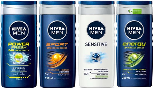 Nivea Men Douchegel MIX - Sport / Senitive / Power Fresh / Energy