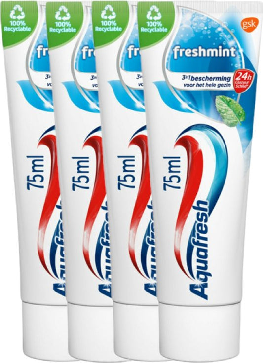Aquafresh - Tandpasta - Freshmint - 2x75ml x 2