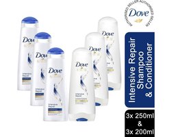 DOVE Intense Repair MIX 3 Shampoo & 3 Conditioner