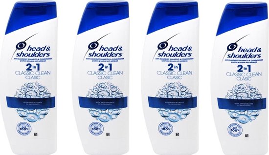 Head & Shoulders Classic Clean 2 in 1 Shampoo XL - 4x 400 ml