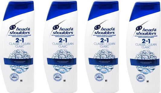 Head & Shoulders Classic Clean 2 in 1 Shampoo XL - 4x 400 ml