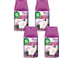 Air Wick Fresh Matic Navullingen - Smooth Satin & Moon Lily - Voordeelverpakking 4 x 250 ml