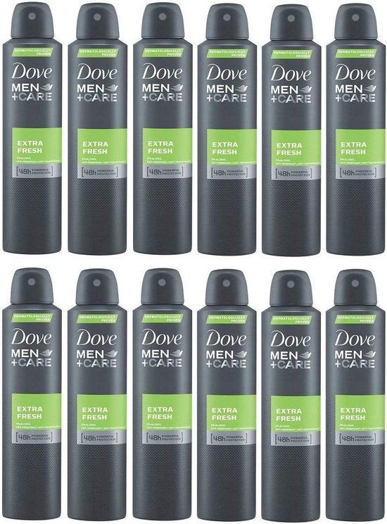 Dove Men+Care - Deodorant - Spray - Extra Fresh - 150ml x 12