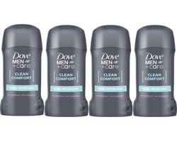 Dove Men Deo Stick Clean Comfort - Voordeelverpakking 4 x 50 ml