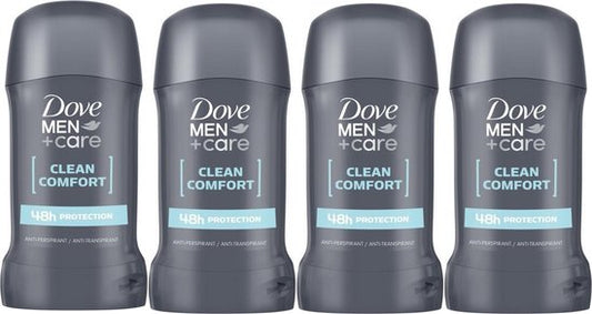 Dove Men Deo Stick Clean Comfort - Voordeelverpakking 4 x 50 ml
