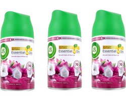 Air Wick Fresh Matic Navullingen - Smooth Satin & Moon Lily - Voordeelverpakking 3 x 250 ml