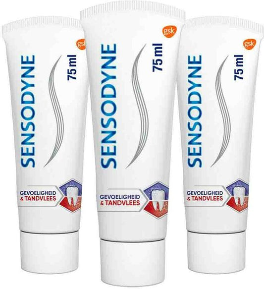 Sensodyne - Tandpasta - Gevoeligheid & Tandvlees - 75ml x 3