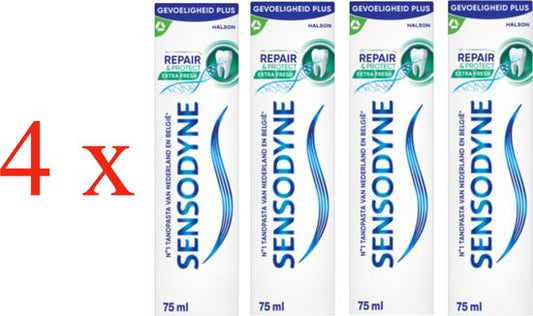 Sensodyne - Tandpasta - Repair & Protect - Extra Fresh - 75ml x 4