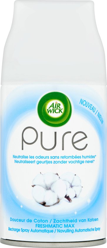 Air Wick - Luchtverfrisser - Navulling - Zachtheid van Katoen - 250ml x 4