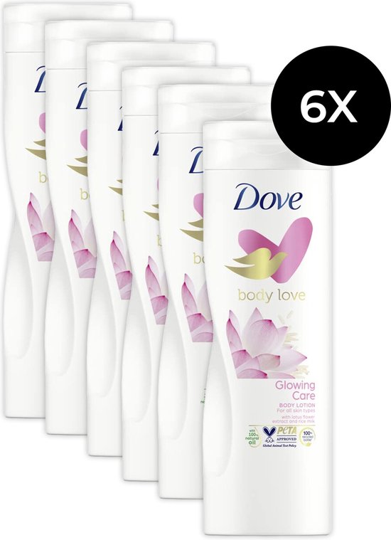 Dove Body Love Glowing Care Body Lotion - 6 x 400 ml