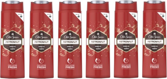 Old Spice Astronaut SIX pack 400 ML douchegel / body / hair / face (3 in 1)