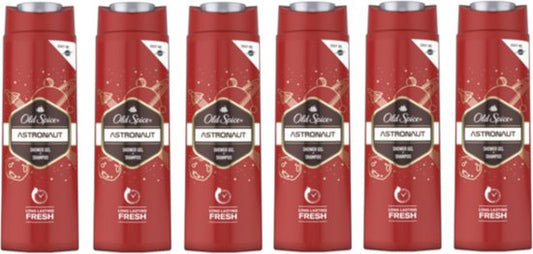 Old Spice Astronaut SIX pack 400 ML douchegel / body / hair / face (3 in 1)