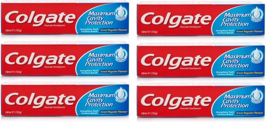 Colgate - Tandpasta - Maximum Cavity Protection - 100ml x 6
