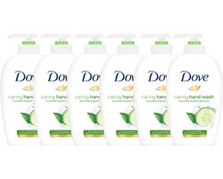 Dove - Handzeep - komkommer en groene thee - 6 x 250ml - voordeelverpakking