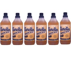 Carolin vloerreiniger met zwarte zeep - 6 x 1L - Voordeelverpakking