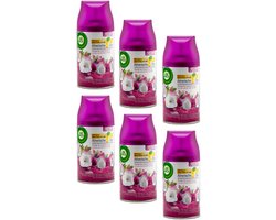 Airwick freshmatic Max Smooth Satin & Moon Lily - 6 x 250 ml - Navulling - Voordeelverpakking