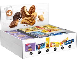 Assortiment koekjes van Milka | Oreo en Lu | doos van 47 stuks | mix