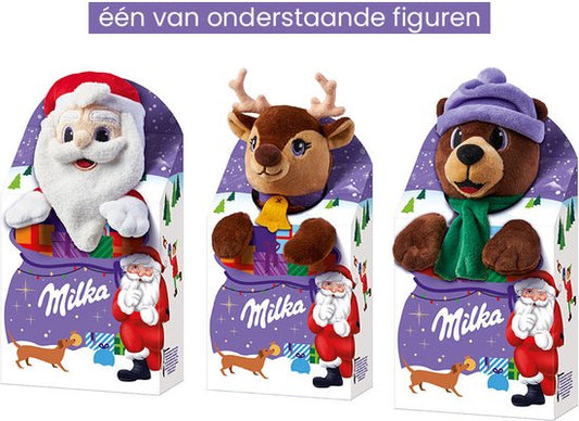 Milka Knuffel  Kerstfeest Beste Chocoladegeschenk  96g (Hert)