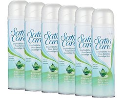 Gillette - Satin Care Shave Aloe Vera Gel (Dry Skin) - Shaving Gel - 6 x 200ml